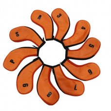 OMG Cover ไม้กอล์ฟใส่ชุดเหล็กเหล็กแบบ Zip Cover Iron Magic (Orange)